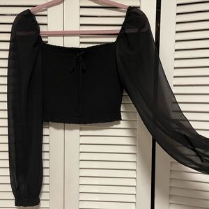 Aritzia Wilfred Saga Blouse in Black, size S, barely worn